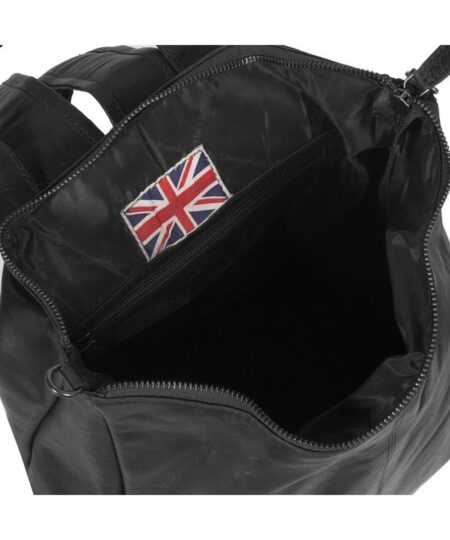 CHESTERFIELD LEATHER BACKPACK BLACK