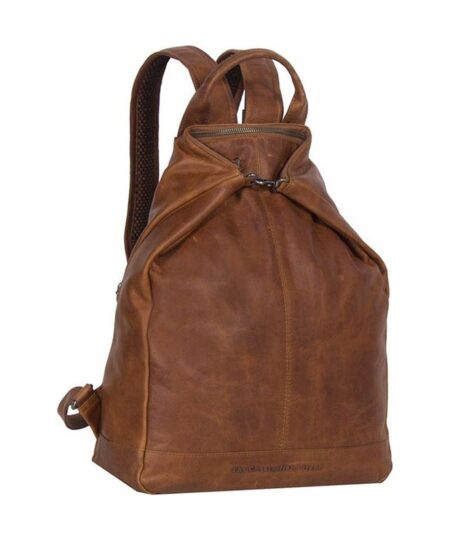 CHESTERFIELD CAMEL LEATHER BACKPACK