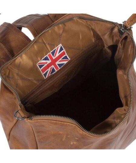 CHESTERFIELD CAMEL LEATHER BACKPACK